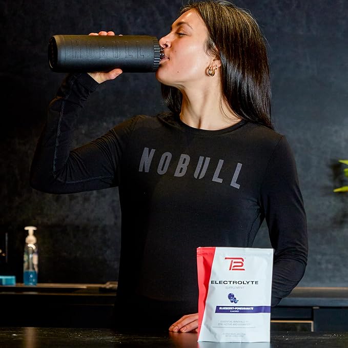 TB12 Electrolytes Powder Packets Blueberry Pomegranate ??Mineral-Rich Electrolyte Powder for Fast Hydration by Tom Brady - Natural, Low Sugar, Vegan, Gluten-Free, Easy to Mix - 15 Stickpacks