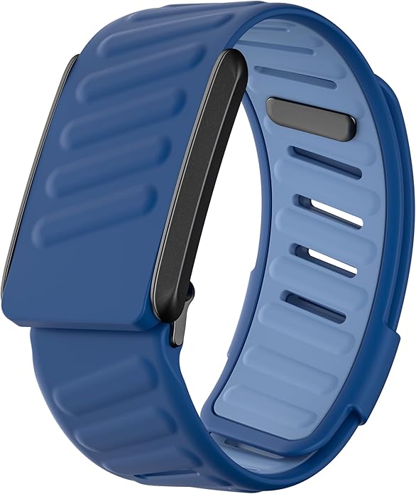 Comfort Durable Silicone Wristband Compatible with WHOOP 4.0 Band, Soft Silicone Sports Loop Strap for Men & Women, with U Shapped Connector