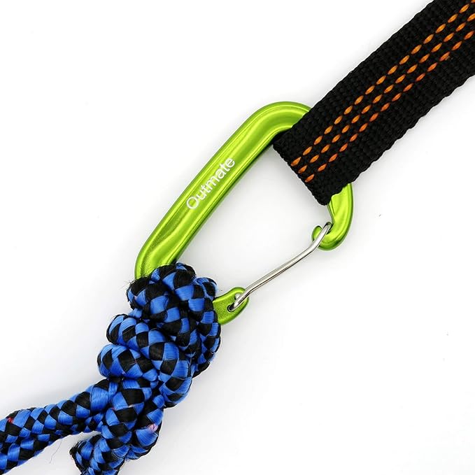 12kN 3.2"x2" Heavy-Duty Carabiner Clips - Durable, Lightweight Aluminum Alloy Carabiners for Hiking, Camping, Keychains, Dog Leashes, Hammocks & More