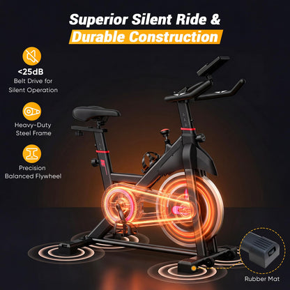 NEWBULIG Exercise Bike with APP, Stationary Bikes for Home, Workout Bike for Adults & Seniors