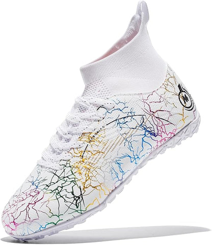 Boy Soccer Cleats Big Kids Soccer Shoes Professional Soccer Cleats Shoes,Unisex Soccer Sneakers for Little Kids Athletic