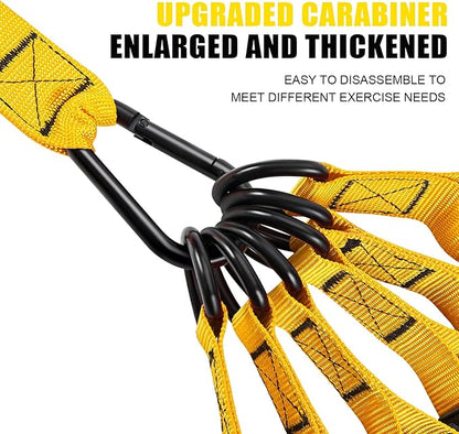 Heavy Resistance Bands for Working Out, 350lbs/450lbs Exercise Bands with Handles, Workout Bands Set for Men, Fitness Weight Bands for Muscle Strength Training, Stretching, Slim, Home Gym Equipment