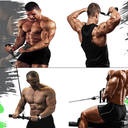 Cable Machine Attachment，LAT Pulldown Attachments Upgraded 1.3 Inch Comfort Grip Cable Attachments