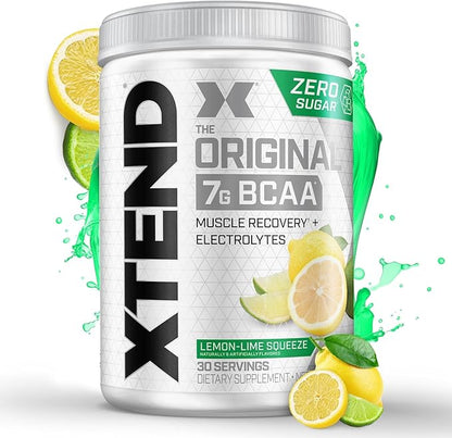 Xtend XTEND Original BCAA Powder 7g BCAA and 2.5g L-Glutamine, Sugar Free Post Workout Muscle Recovery Drink with Amino Acids for Men & Women, 30 Servings