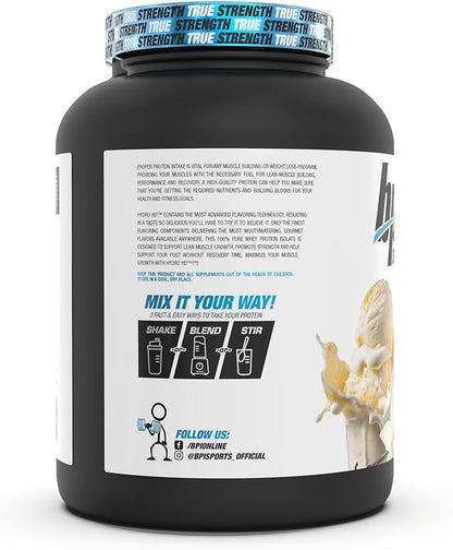 BPI Sports Hydro HD - 100% Hydrolyzed Whey Protein Powder - Muscle Growth, Recovery, 25g of Hydrolyzed Protein, Low Carb, Low Sugar, Fast Absorbing (68 Servings, Vanilla Ice Cream)