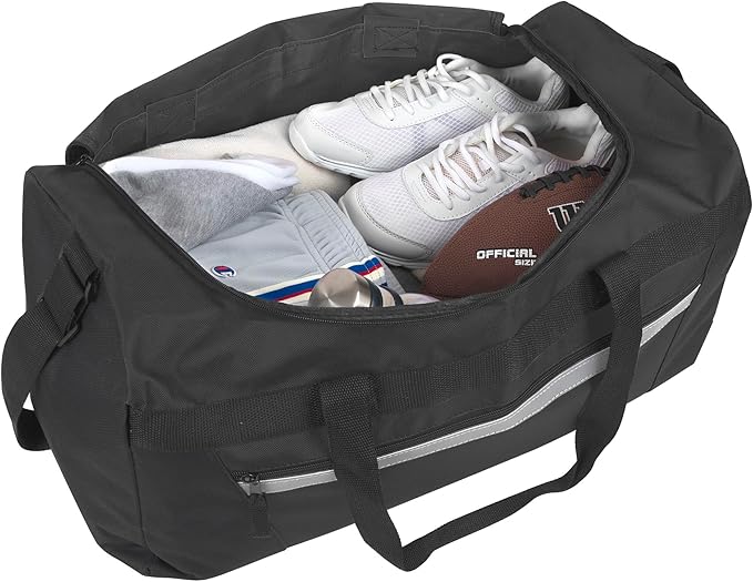 40 Liter, 22 Inch Reflective Duffle Bag with Shoulder Strap for Men, Women, Travel