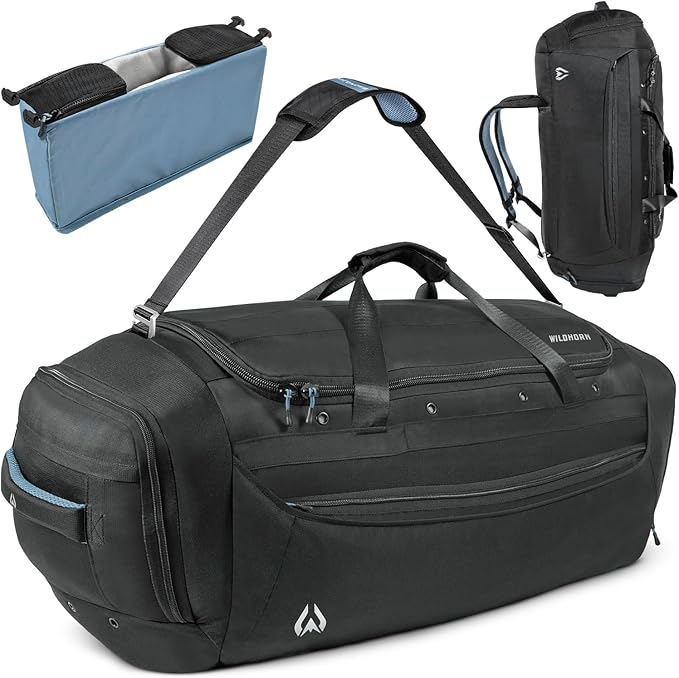 Wildhorn Big Mesa 90L MTB Gear Bag - Lightweight & Waterproof Duffel, Mountain Bike Duffle Bag, Ideal for Gym, Travel, Biking, Motorcycle, and Sports