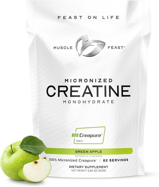 Muscle Feast Creapure - Micronized Creatine Monohydrate Powder | Premium Pre-Workout or
