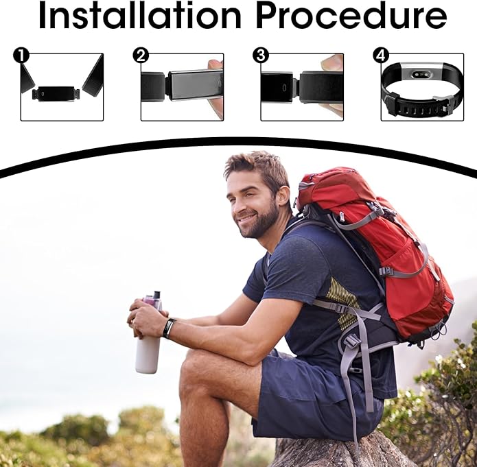 Watch Bands Replacement for ID115plus HR, Very Fit Pro Activity Fitness Tracker Wrist Bands Set, Multicolor Veryfitpro Smart Watch Strap Replacements