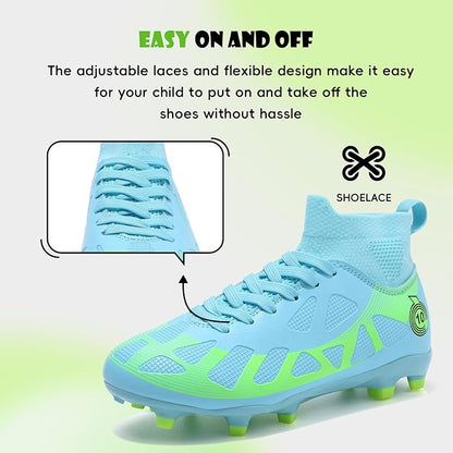 Soccer Cleats Kids Boys Girls Athletic Outdoor Football Shoes