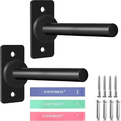 Weight Plate Holder, Wall Mounted Weight Storage Rack for Olympic Weight Plate,Home Gym Organizer（Upgrade Length and Thick Steel）