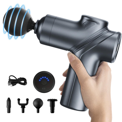 LEERCON Massage Gun Deep Tissue, Silent Motor and Portable Massage Gun with 4 Interchangeable Heads