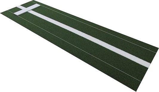 Premium 10 Feet X 3 Feet Softball Pitching Mat in Green Color Softball Pitching Aids For Indoor or