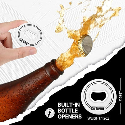 GSE Games & Sports Expert Premium Wood Washer Toss Game Set with 8 Washers with Bottle Opener for Adults and Family. Portable Lawn Game for Beach, Backyard, Pitching, Tailgating, Camping