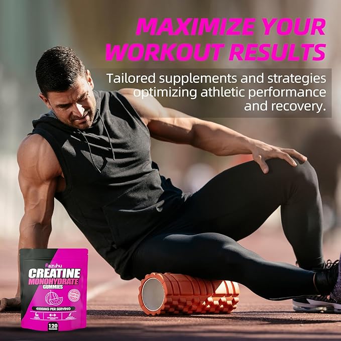 Flavored creatine monohydrate gummies sugar free,Pre workout supplements creatine gummies for men&women,Gym supplements,Supports muscle growth,Recovery,Strength,Energy Boost（120 count）-watermelon