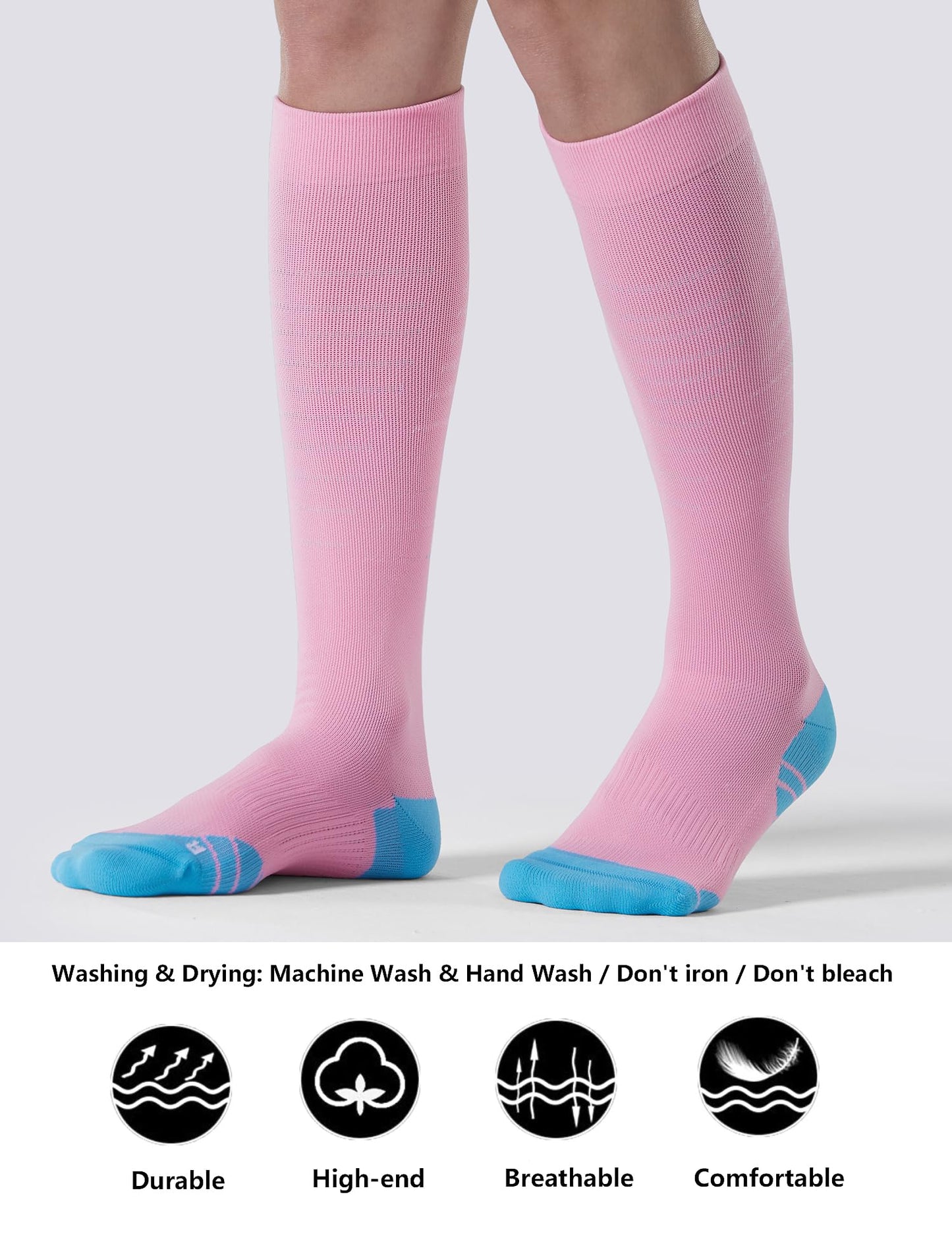 CS CELERSPORT 3 Pairs Compression Socks for Men Women