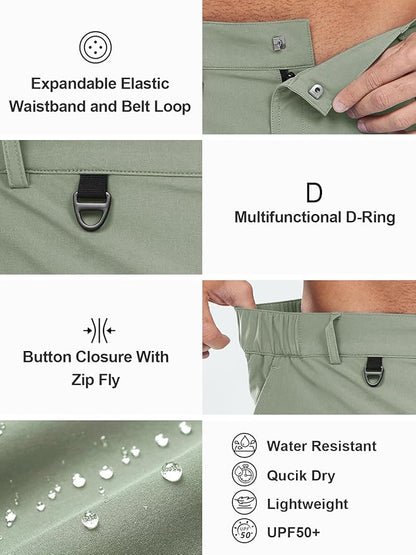 NORTHYARD Men's Cargo Hiking Shorts 9" Lightweight Outdoor Tactical Work Camping Sport Golf Casual Travel Fishing Multipocket