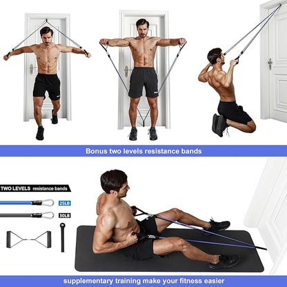 Ally Peaks Pull Up Bar for Doorway | Thickened Steel Max Limit 440 lbs Upper Body Fitness Workout Bar| Multi-Grip Strength for Doorway | Indoor Chin-Up Bar Fitness Trainer for Home Gym Portable |180