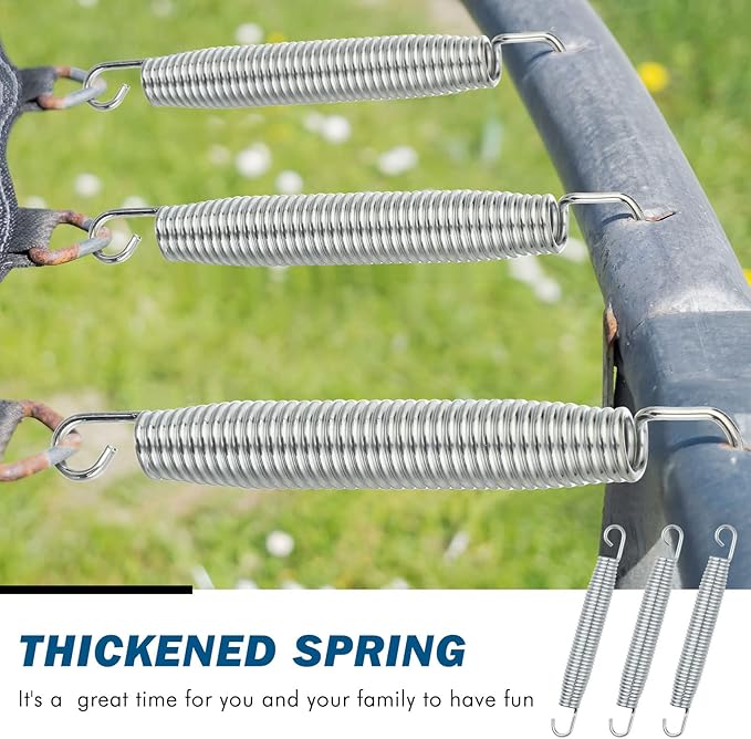 Tudomro Trampoline Springs Replacement - Heavy Duty Stainless Steel Weather Resistant Metal Trampoline Pulling Tool Accessories
