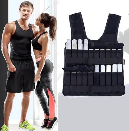 Weight Vest Plates, Adjustable Steel Weighted Plates For Vest, Round Head Strength Training Plates Workout Equipment For Weight Training, Running, Jogging, Cardio - For Men & Women