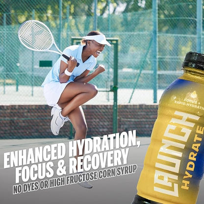 Sports Drink 12-Pack – Tropical Flavor – Real Cane Sugar, 3x Electrolytes, Cognizin for Focus, Natural Juice, No Artificial Dyes – Trusted by Perfect Game