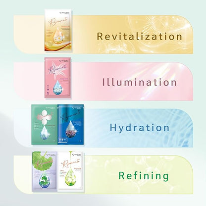 My Beauty Diary Rejuvenate Deep Hydration Mask, Moisturizing and Nourishing Facial Mask, Improve skin texture, Self Care Face Sheet Mask for Dry Skin and All Skin Types (5 pcs)
