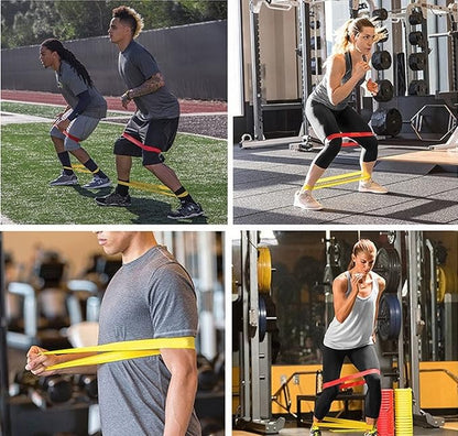 Speed Training Equipment Set, 12 rungs Agility Ladder, 12 Soccer Cones, Jump Rope, Running Parachute, Resistance Bands, Basketball Football Soccer Training Equipment for Kids Youth Adults.