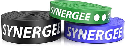 Synergee Resistance Loop Bands. Pull Up Assist Bands with Heavy Duty Resistance. Exercise Bands Work Perfect for Stretching, Powerlifting & Resistance Training.