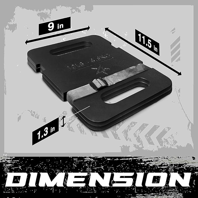 Yes4All Adjustable Ruck Weight with Straps for Rucking, Swings, Squat & Strength Training - Multiple Weights: 10LB to 40LB