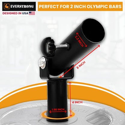 EVERSTRONG Elite Heavy Duty T-Bar Row Olympic Bars - Landmine Attachment for Barbell Workouts