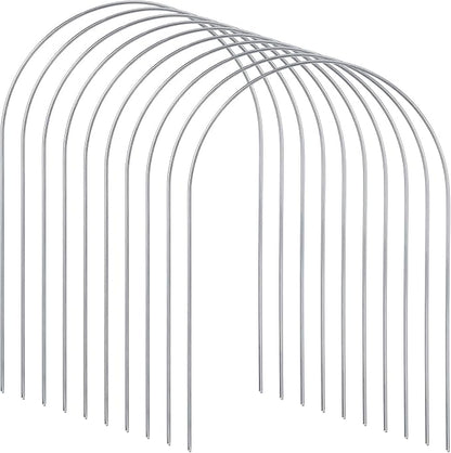 Deekin Set of 9 Croquet Wickets Replacement for Croquet Metal Hoops with Galvanized and Plastic Coating for Family Lawn Backyard Outdoor Game(Arch)