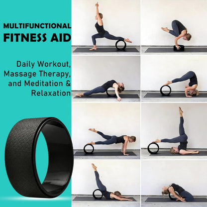 NGT 13 inch Yoga Wheel for Back Pain Strongest and Most Comfortable Dharma Yoga Prop Wheel with
