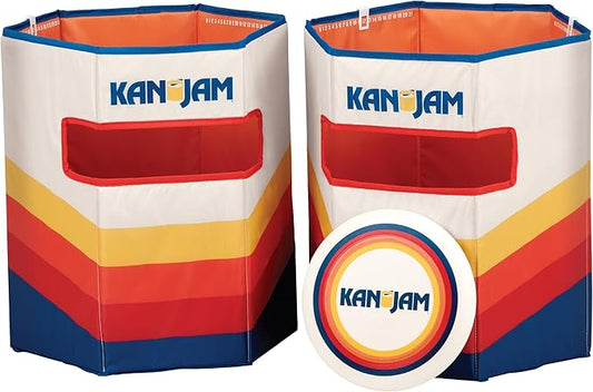 Kan Jam Pack 'n Go Travel - Foldable Outdoor Disc Toss Game for The Back Yard, Beach, Park