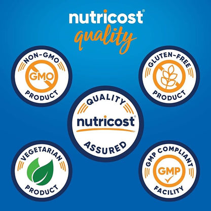 Nutricost Soy Protein Isolate Powder, 1 LB Vanilla - 10 Grams of Protein Per Serving, Vegan, GMO-Free & Gluten Free