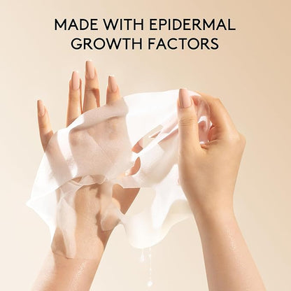 Joanna Vargas Twilight Face Mask - Hydrating Face Masks with Epidermal Growth Factor & Niacinamide - Soothing Facial Masks for Women - Repairing Sheet Mask for Enhanced Skin Barrier - 5 Sheets