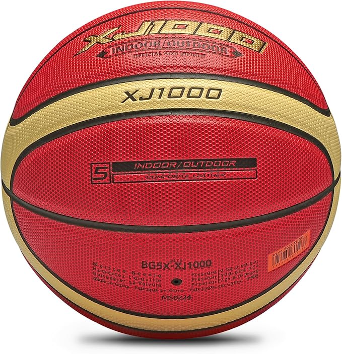 Training Soft Touch Rubber and Faux Leather Fighting Basketball, High Bounce Indoor Outdoor Basketball Gift