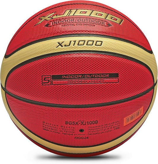 Training Soft Touch Rubber and Faux Leather Fighting Basketball, High Bounce Indoor Outdoor Basketball Gift