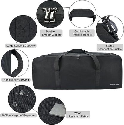 Large Duffle Bag for Travel, 100L Travel Bags for Men Extra Large Duffel Bag Water & Tear Resistant Women Weekender Bag w/Shoulder Strap for House Moving Travel Essentials Camping Gear Storage