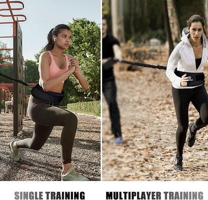 Pseudois Resistance Bungee Band, Running Training Bungee Workout Band, Speed Strength, Basketball and Football Equipment for Improving Strength, Power and Agility