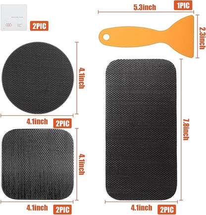 4pcs Self-Adhesive Trampoline Patch Repair Kit, Rectangular Patches Accessories for Holes or Tears in Trampoline Mats