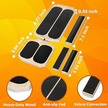 Ankle Strengthener & Balance Board Trainer - Stability Exercises Equipment for Sprained Ankle Recovery, Plantar Fasciitis Relief & Posture Correction | Foot Stretcher for Athletes, Physical Therapy & Rehabilitation