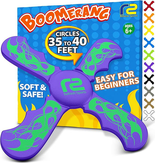 Pool Toys Foam Boomerang - Fun Stocking Stuffer Gifts for Girls & Boys All Ages - Easy to Use &