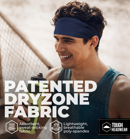 Mens Headband | Sweat Headbands for Men Working Out Running Sports Gym – Athletic Cycling Football