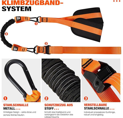 HPYGN Pull Up Assistance Bands, Heavy Duty Resistance Band for Pull Up Bar, Adjustable Weight/Size with Fabric Feet/Knee Rest, Bands for Pull Up Assist for Strength Training, Pull Up Assist Band