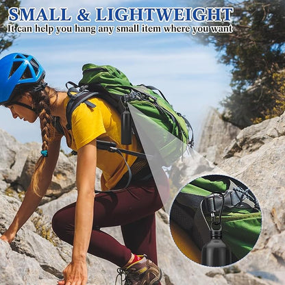 300 Pcs 2" Carabiner Bulk Spring Snap Hooks Bulk Aluminum Alloy Clip Keychain for Hanging Camping Hiking Traveling Fishing Outdoor Activities