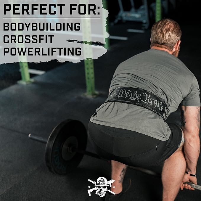 Weight Lifting Belt - Lever Gym Belt for Weightlifting, 10mm Leather Weight Belt for Men - 4 Inches Wide for Support & Stability for Workouts, Powerlifting, Bodybuilding, Fitness & Crossfit