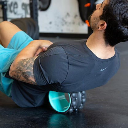 Chirp Wheel XR Knot Kneader - Firm Massage Roller, Shiatsu Thumb Massage, Muscle Release Tool for Knots &Tension Relief | High Density Foam for Physical Therapy & Relaxation, 500lbs Capacity, 6" Mint