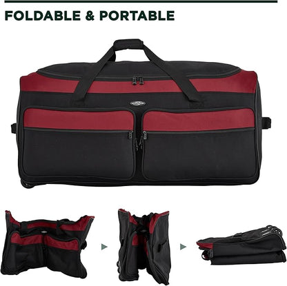 Travelers Club 36" Asgard 3-Wheel Rolling Duffel Bag