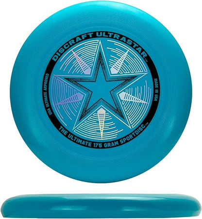 Discraft Ultrastar Neon 5-Pack | Premium Ultimate Discs - Neon Pink, Yellow, Cobalt Blue, Green, and Orange