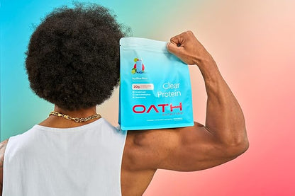 Clear Whey Isolate Protein Powder, ICY Blue Razz, 20g Complete Protein per Serving, No Added Sugar, Grass-Fed, 21 Servings